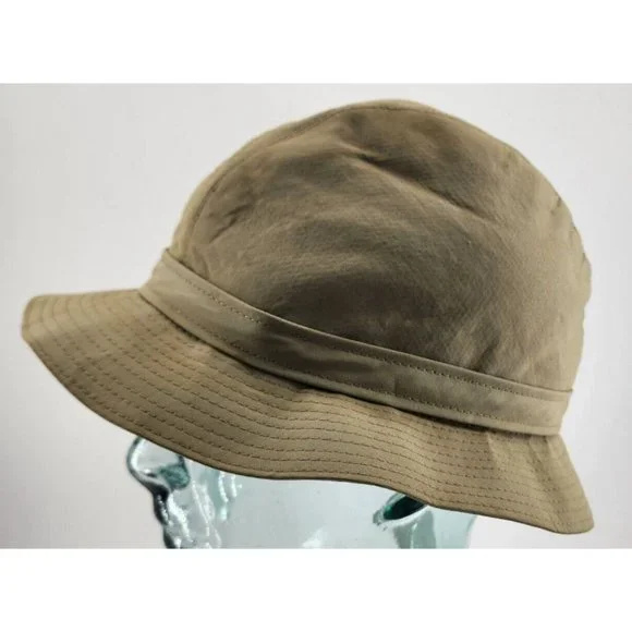 Burberry Women’s Classic Tan Fedora Bucket Hat Size 7.25 Nova Check SEE PICS